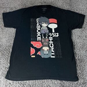 Naruto Goodsmile Shirt Mens Large Shippuden Sasuke Itachi Chibi Cartoon Anime